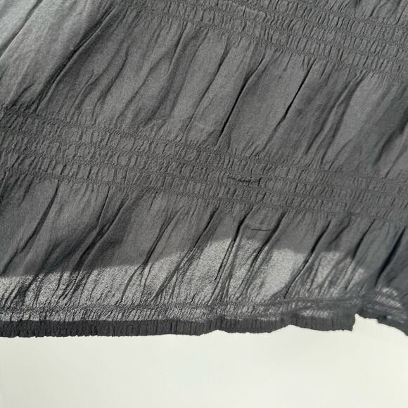 Jason Wu Lightweight Ruched Black Pajama Top Women’s Size XL NWOT Luxury - Picture 7 of 7